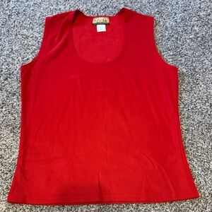 CDW Creative design works Red Sleeveless Women's crop Top L